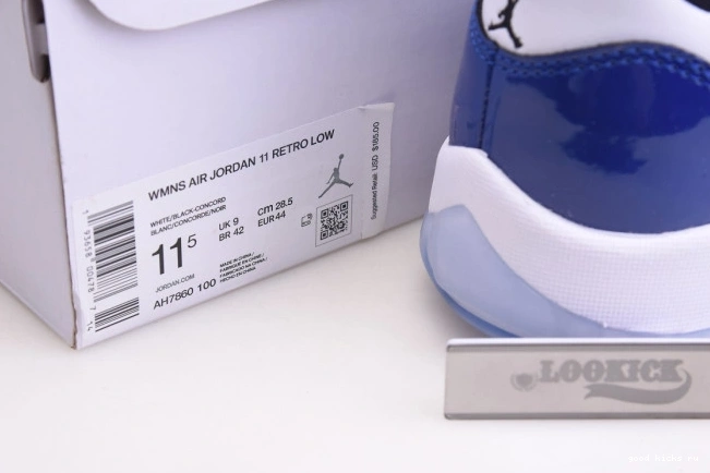 Low AH7860-100 Air Concord Retro Jordan 11 White 0714
